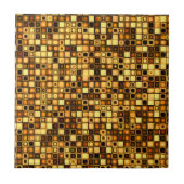 Burnt Terra Cotta Textured Mosaic Tiles Pattern Fliese (Vorderseite)