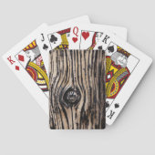 Burnt Tree Bark Texture Spielkarten (Rückseite)