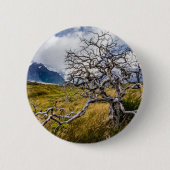Burnt tree, Torres del Paine, Chile Button (Vorderseite)