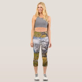 Burnt tree, Torres del Paine, Chile Capri Leggings (Vorderseite)