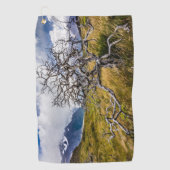 Burnt tree, Torres del Paine, Chile Golfhandtuch (Vorderseite)