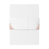 Burnt Umber Floral Boho Wedding Einladungsbanderole (Rückseitenbeispiel)