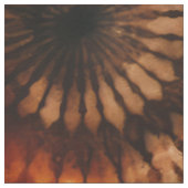 Burnt Umber Mandalases Gefärbte Krawatte Stoff (Muster)