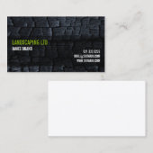 Burnt Wood Business Card Visitenkarte (Vorne/Hinten)