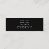 Büro-Aktenkoffer oder Reisend-Koffer. Skizze Mini Visitenkarte (Rückseite)