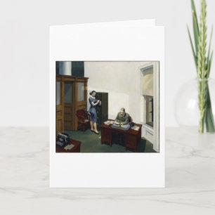 Büro am Abend - Edward Hopper Karte