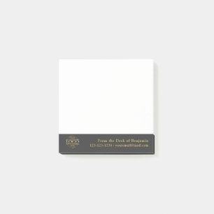 Büro Custom Modern Einfaches Logo Von Schreibtisch Post-it Klebezettel