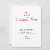 Büro danken Ihnen großes großes lässiges Dankeskarte (Rückseite)