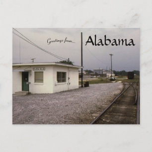 Büro der Alabama-Eisenbahn in Elba Alabama Postkarte