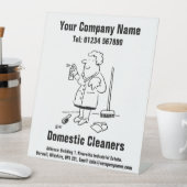 Büro der inländischen Reinigungsgesellschaft Sockelschild (In Situ)