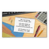 Büro der Rechnungsstelle Magnetische Visitenkarte (Vorderseite)