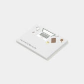 Büro des Rechnungsführers Post-it Klebezettel (angewinkelt)