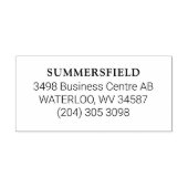 Büro für einfache Namensadressen Permastempel (Design)