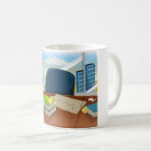 Büro für Firmenbankiers Kaffeetasse (VorderseiteRechts)