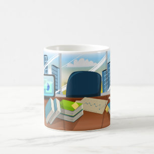 Büro für Firmenbankiers Kaffeetasse