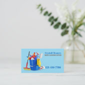 Büro für Janitorial Housekeeping Reinigungsdienste Visitenkarte (Stehend Vorderseite)