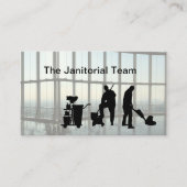 Büro für Janitorial Reinigung Visitenkarte (Vorderseite)