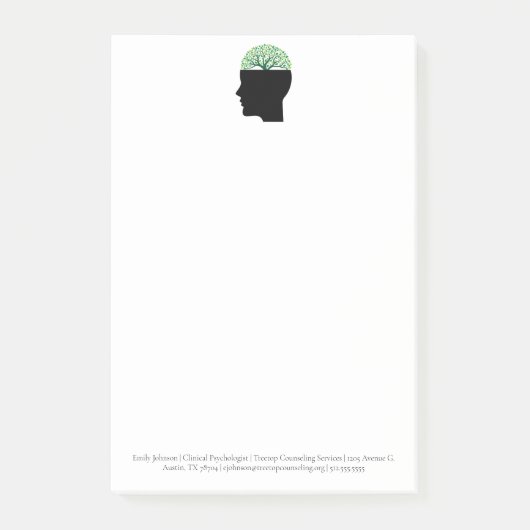 Büro für Psychologie Baum Moderner Zollberater Post-it Klebezettel (Vorderseite)