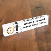 Büro für Spaß am Golfspielen Namensplakette (Seite)