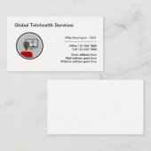 Büro für Telehealth Medizin Visitenkarte (Vorne/Hinten)