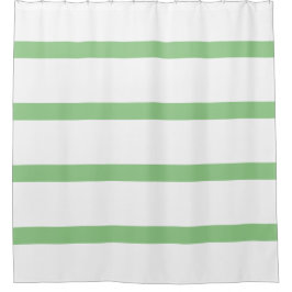 Büro für weiße und grüne Streifen Duschvorhang