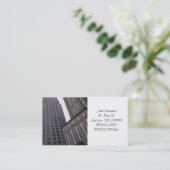 Büro-Gebäude-Geschäfts-Karten Visitenkarte (Stehend Vorderseite)