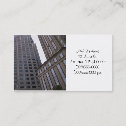 Büro-Gebäude-Geschäfts-Karten Visitenkarte (Vorderseite)