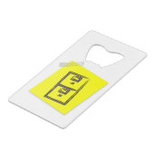 Büro Geldbeutel Flaschenöffner (Vorderseite Schrägansicht)