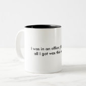 Büro-Geschenk-Tauschen-Tasse Zweifarbige Tasse (Vorderseite Links)