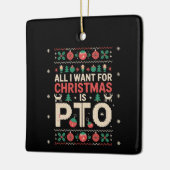 Büro-Hässliche-Weihnachts-PTO-Arbeitsfeier-Kollege Keramikornament (Links)