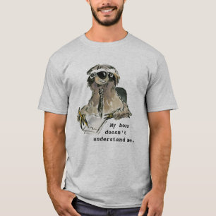Büro Humor-Cartoonsloth-T-Shirt T-Shirt