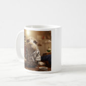 Büro Humor Guinea Pig Grumpy Kaffee Cup Kaffeetasse (Vorderseite Links)