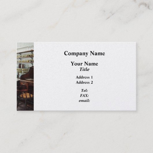 Büro im Chemie-Labrador - Platin Visitenkarte (Vorderseite)