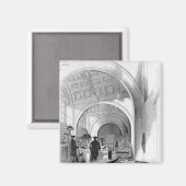 Büro in Bullion - Empfangsbüro Magnet (Vorderseite/Rückseite)