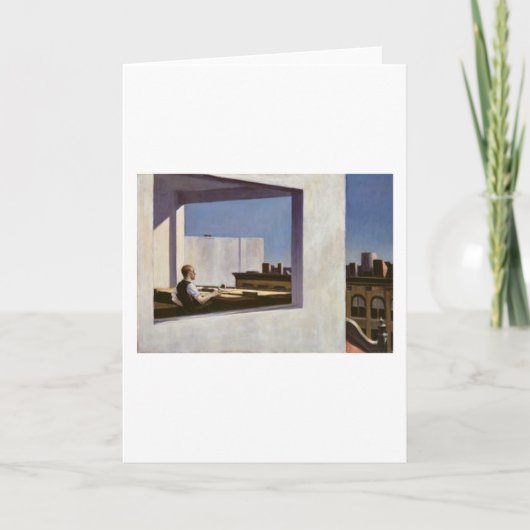 Büro in einer kleinen Stadt - Edward Hopper Karte (Vorderseite)