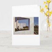 Büro in einer kleinen Stadt - Edward Hopper Karte (Gelbe Blume)