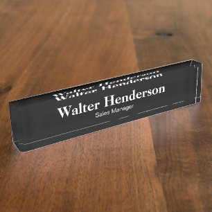 Büro-Management-Schreibtisch-Plaketten Namensplakette
