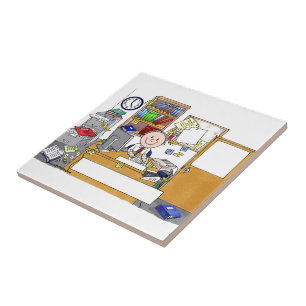 Büro - Messy, männlich Fliese