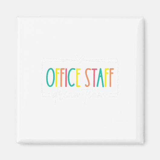 Büro-Mitarbeiter Dream Team Front Office Schule Se Magnet (Vorne)