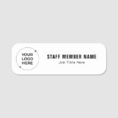 Büro-Mitarbeiter-Tags | Mitarbeiternamensschild Namensschild (Vorderseite)