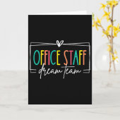 Büro-Mitarbeiter Traumteam Front Office Schule Sek Karte (Gelbe Blume)