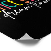 Büro-Mitarbeiter Traumteam Front Office Schule Sek Poster (Ecke)