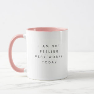 Büro Moderne Lustige Sprüche Graue Schrift Zweifar Tasse