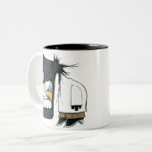 Büro-Monster 3 Zweifarbige Tasse (Vorderseite Links)