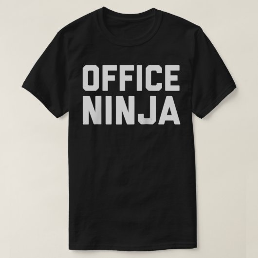Büro-Ninja Lustiger Tag für Admin-Profis T-Shirt (Design vorne)