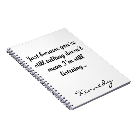 Büro noch sprechen | Sassy Spaß Niedlich Funny Jok Notizblock (Rechte Seite)