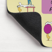Büro Pilates mousemat, gelb Mousepad (Ecke)