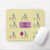 Büro Pilates mousemat, gelb Mousepad (Mit Mouse)