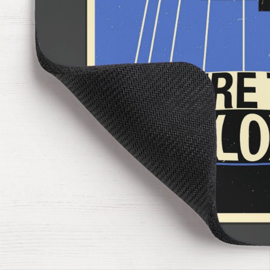 Büro-Propaganda: Sozialnetz (blau) Mousepad (Ecke)