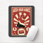 Büro-Propaganda: Waschen Sie Ihre Hände Mousepad (Mit Mouse)